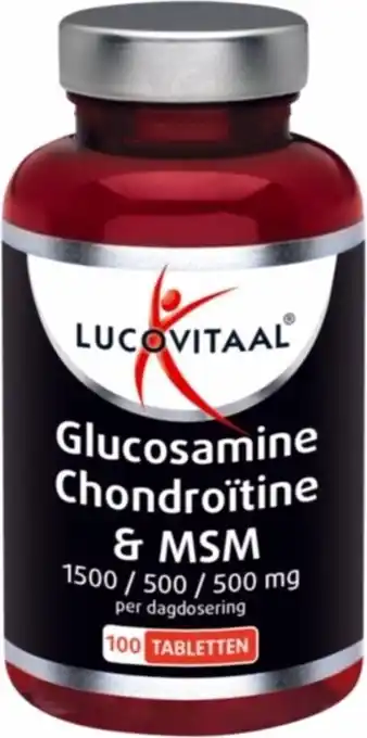 Wehkamp Lucovitaal Glucosamine Chondroïtine MSM - 100 tabletten aanbieding