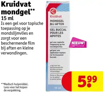 Kruidvat mondgel 15ml aanbieding