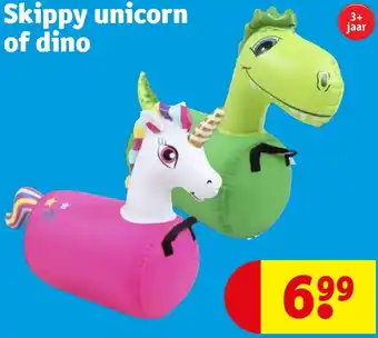 Kruidvat Skippy unicorn of dino aanbieding