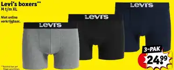 Kruidvat Levi's boxers 3-PAK aanbieding