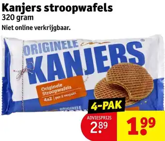 Kruidvat Kanjers stroopwafels 320 gram aanbieding