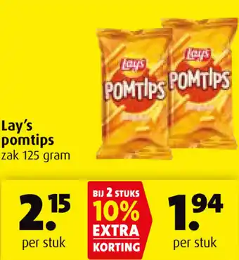 Boni Lay's pomtips  125 gram aanbieding