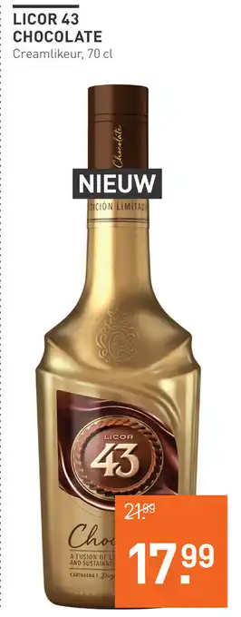 Gall & Gall Licor 43 chocolate 70 cl aanbieding