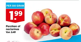 Hoogvliet Perziken of nectarines aanbieding