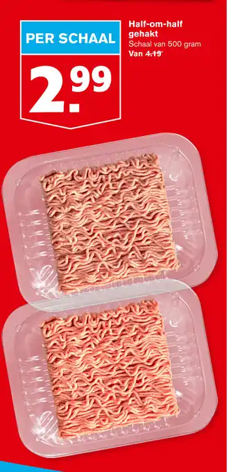 Hoogvliet Half-om-half gehakt 500 gram aanbieding