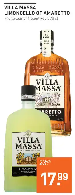 Gall & Gall Villa massa limoncello of amaretto 70 cl aanbieding