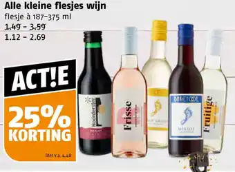 Poiesz Alle kleine flesjes wijn aanbieding