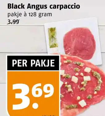 Poiesz Black Angus carpaccio 128 gram aanbieding