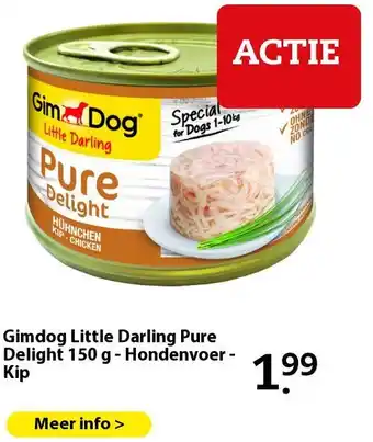 Boerenbond Gimdog Little Darling Pure Delight 150 g - Hondenvoer - Kip aanbieding