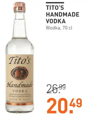 Gall & Gall Tito's handmade vodka 70 cl aanbieding