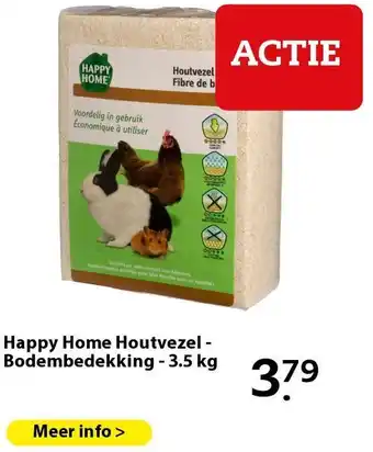 Boerenbond Happy Home Houtvezel - Bodembedekking - 3.5 kg aanbieding