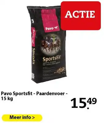 Boerenbond Pavo Sportsfit - Paardenvoer - 15 kg aanbieding