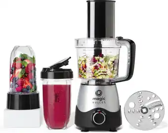 Bol.com NutriBullet Magic Bullet Kitchen Express – 2-in-1 – Blender met Foodprocessor – Zwart – incl. Bekers To Go aanbieding