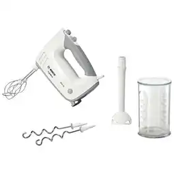 Bol.com Bosch MFQ36440 Ergomixx - Handmixer - Incl Staafmixervoet - 450W - Wit aanbieding