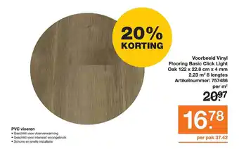 BOUWMAAT Pvc vloeren aanbieding