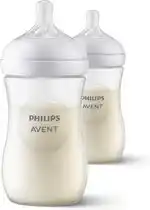Bol.com Philips Avent Natural Response Babyfles - 2 Flessen - 260 ml - 1+ maanden - Snelheid 3-speen - SCY903/02 aanbieding