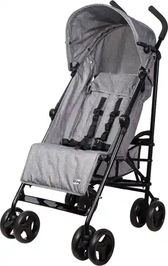 Bol.com Ding GoGo Buggy - Grijs - Multi standen Buggy - Incl. boodschappenmandje en zonnekap aanbieding