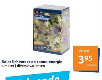 Action Solar lichtsnoer op zonne-energie 4 meter aanbieding