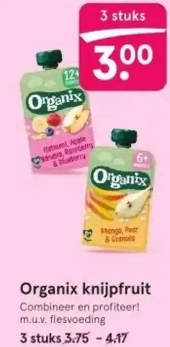 Etos Organix knijpfruit aanbieding