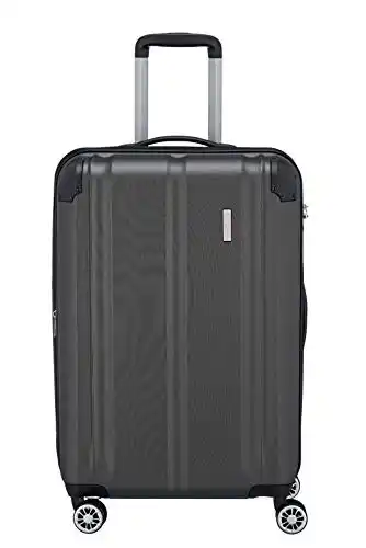 Amazon Travelite 073048-04 City Koffer Licht, Flexibel, Antraciet (Grijs) aanbieding