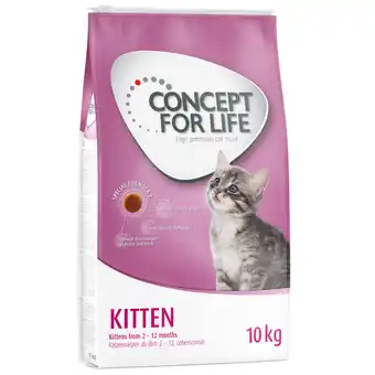 Zooplus 10kg Kitten Concept for Life Kattenvoer aanbieding