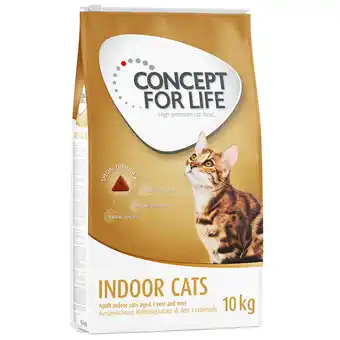 Zooplus 10kg Indoor Cats Concept for Life Kattenvoer aanbieding