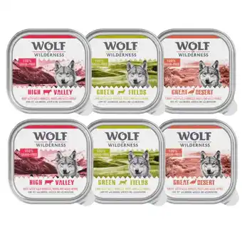 Zooplus 6x300g Adult Mix (Rund, Kalkoen & Lam) Wolf of Wilderness Hondenvoer aanbieding