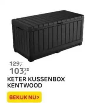 Praxis KETER KUSSENBOX KENTWOOD aanbieding