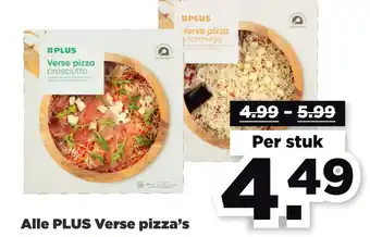 PLUS Alle PLUS Verse pizza's aanbieding