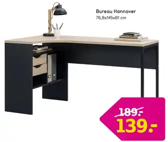 Leen Bakker Bureau hannover 76,8 x 145 x 81 cm aanbieding