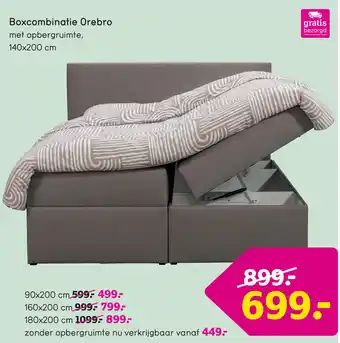 Leen Bakker Boxcombinatie Orebro 140 x 200 cm aanbieding