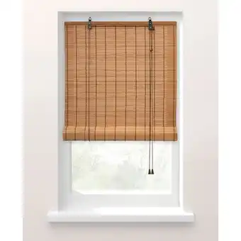 Leen Bakker Fenstr Rolgordijn bamboe lichtbruin - 60x180 cm aanbieding