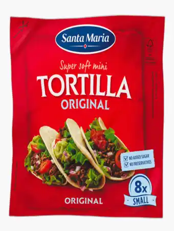 Flink Santa Maria Soft Tortilla Small 220g aanbieding