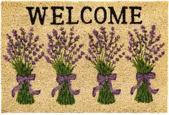 Intratuin HQ Hamat kokosmat Lavendar Ruco naturel 40 x 60 x 1 cm aanbieding