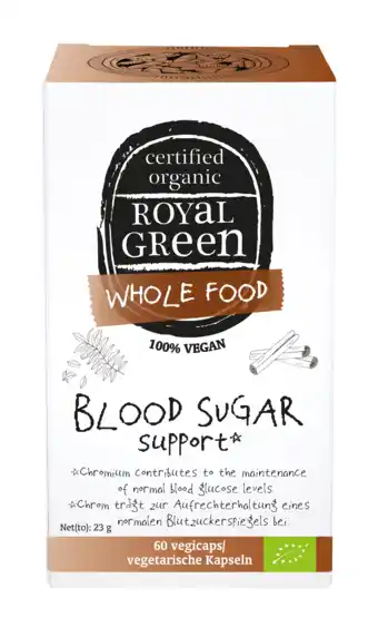 De Online Drogist Royal Green Blood Sugar Support VegiCapsules aanbieding