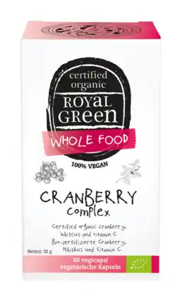 De Online Drogist Royal Green Cranberry Complex Vegicaps aanbieding