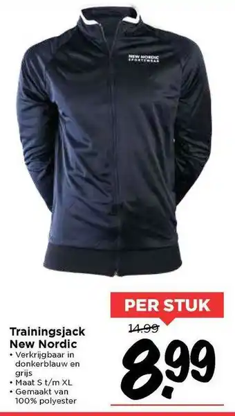 Vomar Voordeelmarkt Trainingsjack new nordic aanbieding