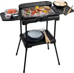 Bol.com Elektrische Barbecue - Princess 112250 Elektrische BBQ met zijplanken - BBQ - 40x25cm - Met en zonder statief te gebruiken -  aanbieding