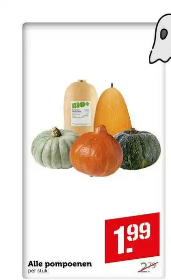 Coop Alle pompoenen aanbieding