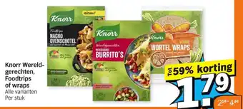 Albert Heijn Knorr Wereldgerechten, Foodtrips of wraps aanbieding