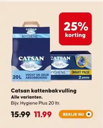 Pets Place Catsan kattenbakvulling aanbieding