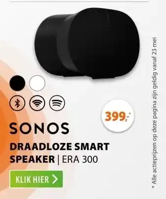 Expert Sonos ERA 300 Zwart aanbieding