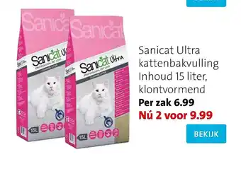 Intratuin Sanicat ultra kattenbakvulling aanbieding