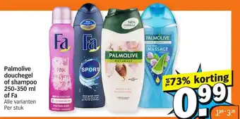 Albert Heijn Palmolive douche of shampoo 250-350ml of Fa aanbieding