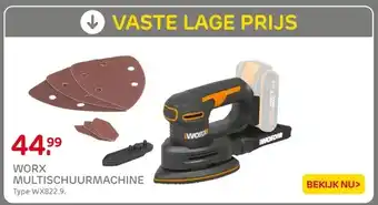 Praxis WORX MULTISCHUURMACHINE aanbieding