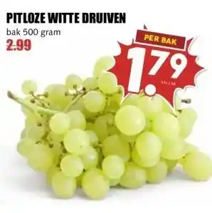 MCD Supermarkt PITLOZE WITTE DRUIVEN aanbieding