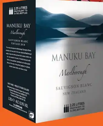 Gall & Gall Manuku bay sauvignon blanc bag in box 225cl wijn aanbieding