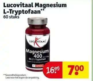 Kruidvat Lucovitaal Magnesium L-Tryptofaan aanbieding