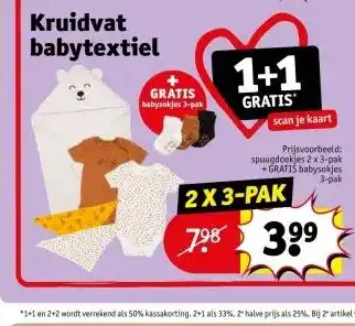 Kruidvat Kruidvat babytextiel aanbieding