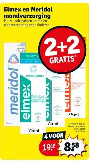 Kruidvat Elmex en Meridol mondverzorging aanbieding